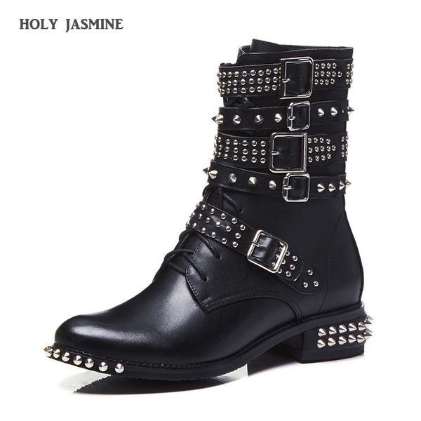 boots 2021 est big buckle strappy spike rivets studs women short punk cool motorcycle ankle shoes woman, Black
boots 2021 est big buckle strappy spike rivets studs women short punk cool motorcycle ankle shoes woman, Black