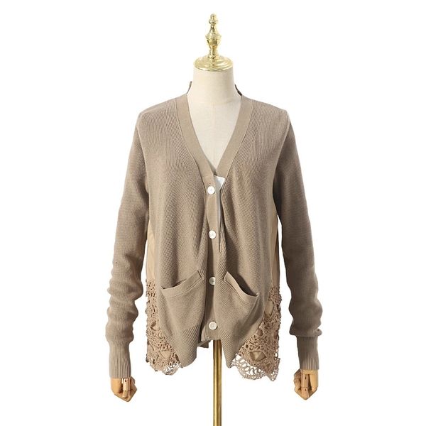 the latest knit stitching loose temperament wild cardigan in europe and america, White;black
the latest knit stitching loose temperament wild cardigan in europe and america, White;black