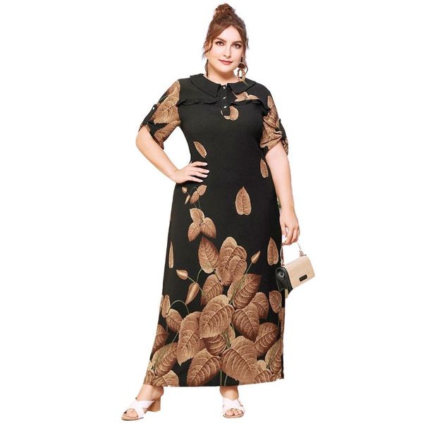 casual dresses women spring autumn dress plus size 2021 leaves print short sleeve loose oversized ladies tunic maxi long, Black;gray
casual dresses women spring autumn dress plus size 2021 leaves print short sleeve loose oversized ladies tunic maxi long, Black;gray