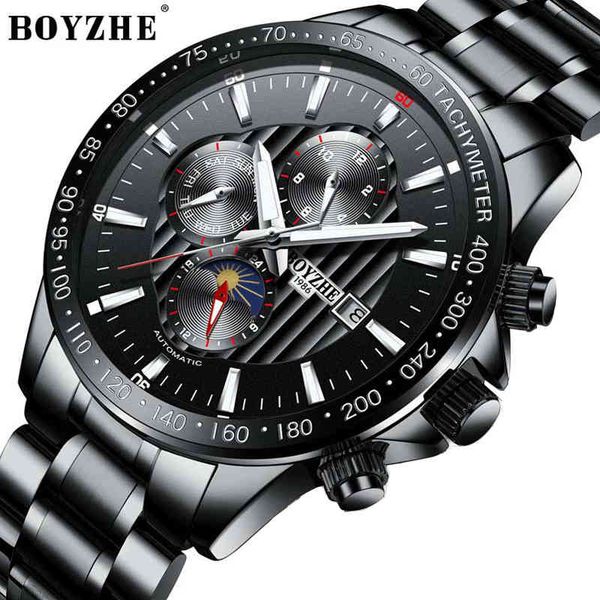 boyzhe sport men watches brand luxury automatic calendar waterproof lighting week moon phase relogio masculino, Slivery;brown
boyzhe sport men watches brand luxury automatic calendar waterproof lighting week moon phase relogio masculino, Slivery;brown