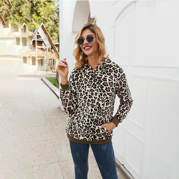 women's hoodies & sweatshirts women hooded sweatshirt long sleeve plush leopard print pocket autumn winter fashion casual pullover, Black
women's hoodies & sweatshirts women hooded sweatshirt long sleeve plush leopard print pocket autumn winter fashion casual pullover, Black