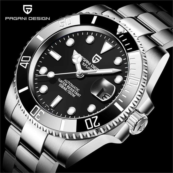 pagani design men's automatic mechanical nh35a wristwatches stainless steel divers watches sapphire glass reloj hombre 210728, Slivery;brown
pagani design men's automatic mechanical nh35a wristwatches stainless steel divers watches sapphire glass reloj hombre 210728, Slivery;brown