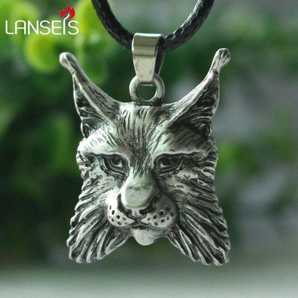 pendant necklaces lanseis 1pcs viking animal lynx men necklace bobcat spirit fantasy jelwelry, Silver
pendant necklaces lanseis 1pcs viking animal lynx men necklace bobcat spirit fantasy jelwelry, Silver