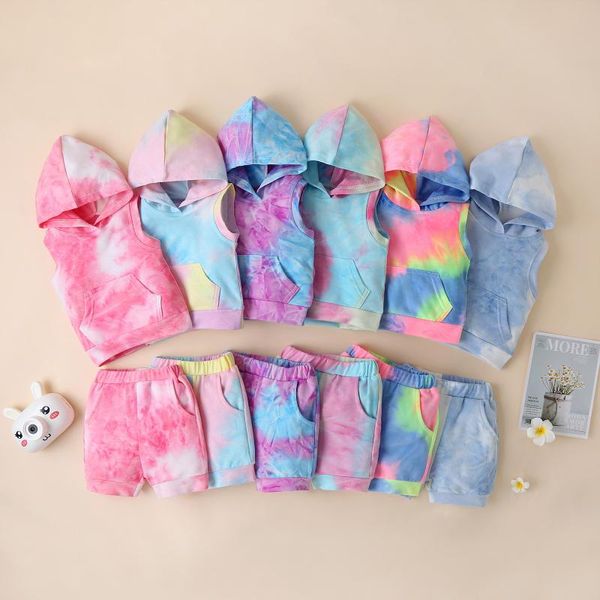 clothing sets rainbow tie-dyed printed vest hoodie and shorts outfits toddler baby kids girl 2021 summer fashion sleeveless, White
clothing sets rainbow tie-dyed printed vest hoodie and shorts outfits toddler baby kids girl 2021 summer fashion sleeveless, White
