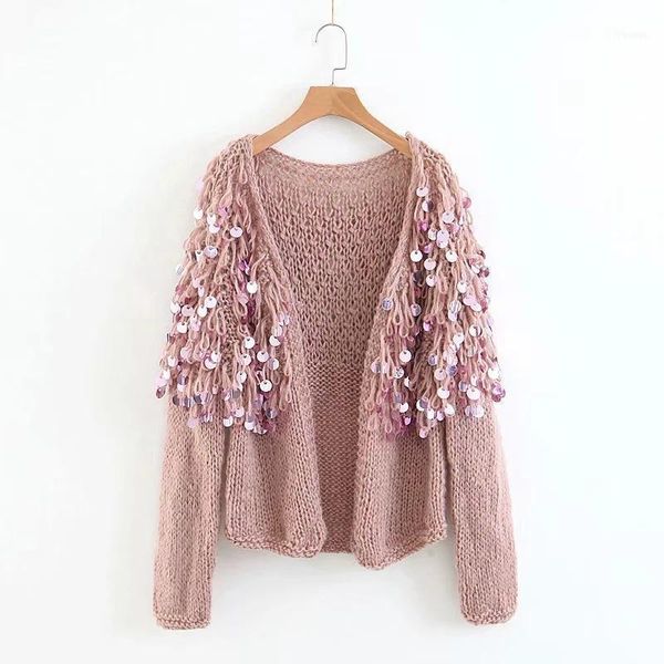 special offer feminino standard jumper women sweaters and 2021 women's autumn sequins handmade sweater open stitch v-neck1, White;black
special offer feminino standard jumper women sweaters and 2021 women's autumn sequins handmade sweater open stitch v-neck1, White;black