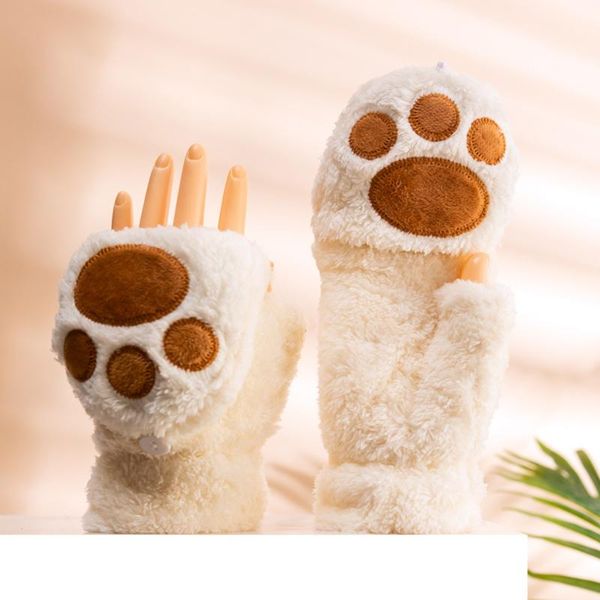 five fingers gloves women bear plush cat claw winter half-finger faux fur cute kitten fingerless mittens christmas halloween 2021, Blue;gray
five fingers gloves women bear plush cat claw winter half-finger faux fur cute kitten fingerless mittens christmas halloween 2021, Blue;gray