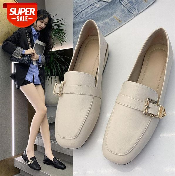 british small leather shoes women's thick heel square toe two loafers low-heel black single #x67o
british small leather shoes women's thick heel square toe two loafers low-heel black single #x67o