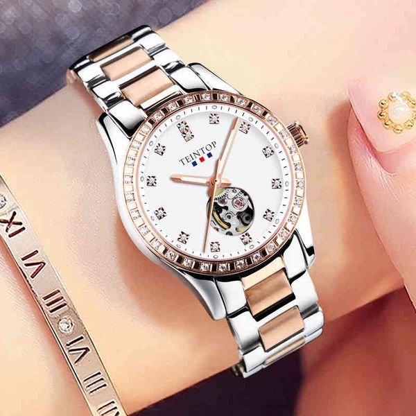 women automatic clock waterproof brand luxury mechanical s rustless steel sapphire s relogio elegant, Slivery;brown
women automatic clock waterproof brand luxury mechanical s rustless steel sapphire s relogio elegant, Slivery;brown