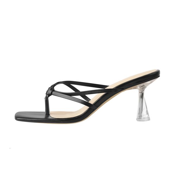 slippers summer square split toe sandals black criss cross slip-on mules transparent kitten heeled trendy ladies shoes us5-15 g2o4
slippers summer square split toe sandals black criss cross slip-on mules transparent kitten heeled trendy ladies shoes us5-15 g2o4
