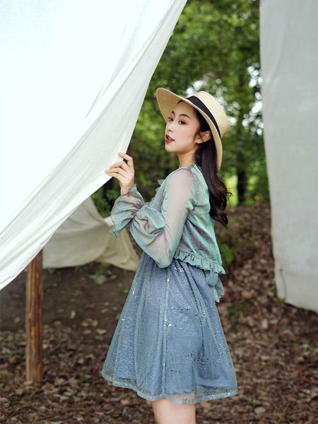 four jin homemade star sweet french dress suspender vest light yarn spring summer fairy super coat ethnic clothing, Red
four jin homemade star sweet french dress suspender vest light yarn spring summer fairy super coat ethnic clothing, Red