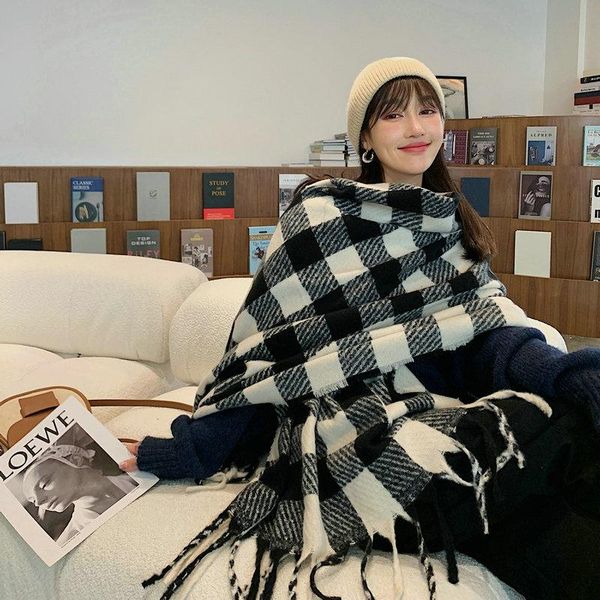 scarves comfortable thick soft plaid tassel scarf warm temperamental fresh simple knit classical elegant shawl, Blue;gray
scarves comfortable thick soft plaid tassel scarf warm temperamental fresh simple knit classical elegant shawl, Blue;gray