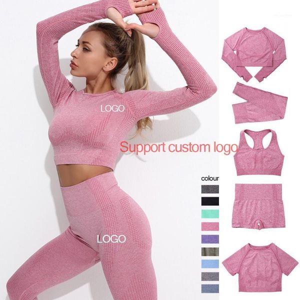 yoga outfit 2/5pcs seamless set women's tracksuit sportswear long sleeve custom logo crop high waist leggings sports suits
yoga outfit 2/5pcs seamless set women's tracksuit sportswear long sleeve custom logo crop high waist leggings sports suits