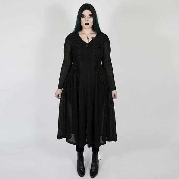 women's jackets dark moon hooed medium-length jacket gothic hollow-out long sleeve dress, Black;brown
women's jackets dark moon hooed medium-length jacket gothic hollow-out long sleeve dress, Black;brown