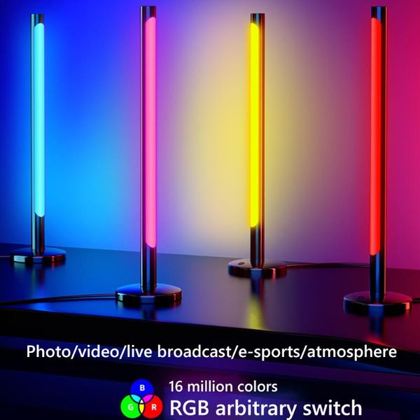 floor lamps 2 sets rgb colorful 20 led pickup rhythm night light strip music backlights app control atmosphere ambient lamp bar for party
floor lamps 2 sets rgb colorful 20 led pickup rhythm night light strip music backlights app control atmosphere ambient lamp bar for party