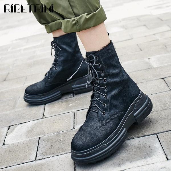 boots ribetrini autumn brand designer shoes genuine leather round toe zebra pattern motocycle women fashion chunky, Black
boots ribetrini autumn brand designer shoes genuine leather round toe zebra pattern motocycle women fashion chunky, Black