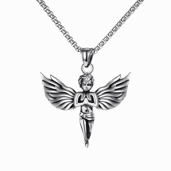 design jewelry street hip hop necklace little angel trendy men and women with accessories lovers personality pendant, Silver
design jewelry street hip hop necklace little angel trendy men and women with accessories lovers personality pendant, Silver