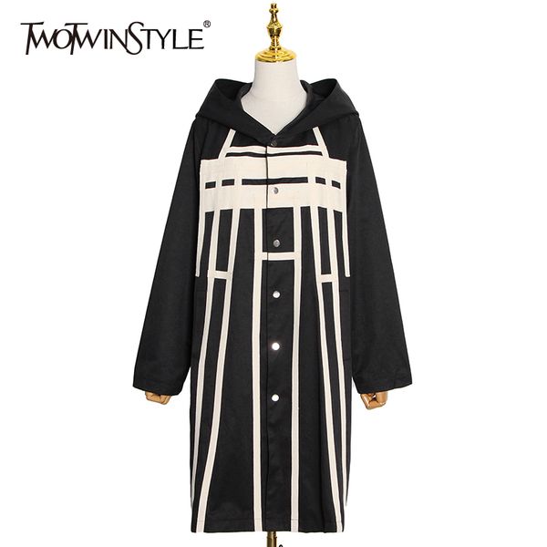 striped windbreaker for women hooded collar long sleeve hit color loose plus size windbreakers female clothing 210524, Tan;black
striped windbreaker for women hooded collar long sleeve hit color loose plus size windbreakers female clothing 210524, Tan;black