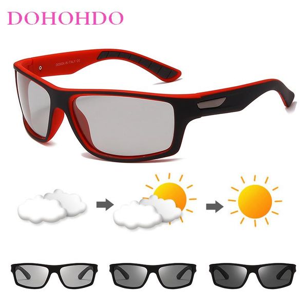 sunglasses dohohdo 2021 pochromic men chameleon discoloration sports driving sun glasses male driver safty goggles vu400, White;black
sunglasses dohohdo 2021 pochromic men chameleon discoloration sports driving sun glasses male driver safty goggles vu400, White;black