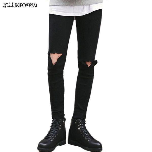 knee broken mens black skinny jeans korean fashion slim fit men elastic denim pants with holes men's, Blue
knee broken mens black skinny jeans korean fashion slim fit men elastic denim pants with holes men's, Blue