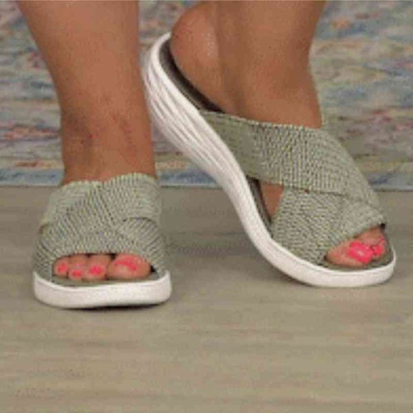 sandals 2021 women slippers summer comfortable cross slides soft sole wedges casual shoes for plus size ladies 3ma7, Black
sandals 2021 women slippers summer comfortable cross slides soft sole wedges casual shoes for plus size ladies 3ma7, Black