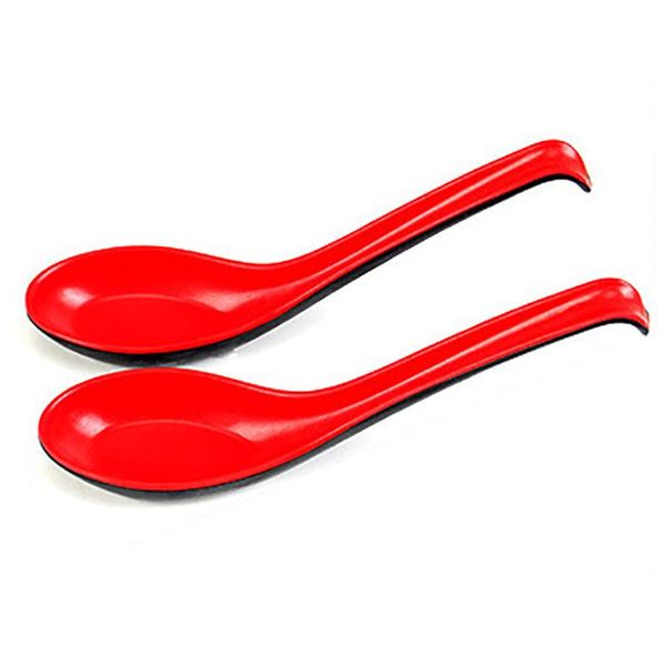 el spoon red and black hook long handle soup imitation porcelain plastic ramen home, 30 pcs spoons
el spoon red and black hook long handle soup imitation porcelain plastic ramen home, 30 pcs spoons