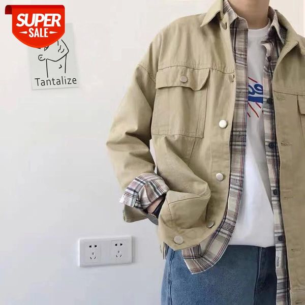 2020 men's false two piece streetwear bomber jacket loose coats khaki/black color high-quality windbreaker outerwear size -xl #y39u, White;black
2020 men's false two piece streetwear bomber jacket loose coats khaki/black color high-quality windbreaker outerwear size -xl #y39u, White;black