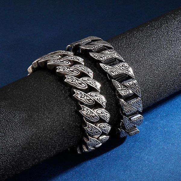 punk 20mm chunky curb cuban link chain bracelet men vintage stainless steel symbol charm bike biker bracelets male jewelry link,, Black
punk 20mm chunky curb cuban link chain bracelet men vintage stainless steel symbol charm bike biker bracelets male jewelry link,, Black