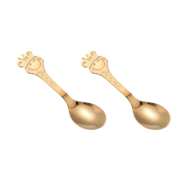spoons baby cartoon giraffe stainless steel spoon polished soup dinner tableware (golden)
spoons baby cartoon giraffe stainless steel spoon polished soup dinner tableware (golden)