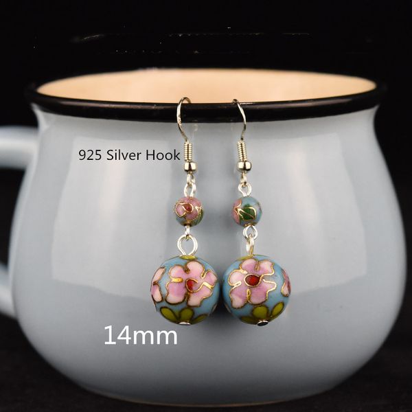 handcraft polished enamel filigree flower 14mm beaded charm earrings 925 silver hook cloisonne eardrop jewelry ladies ear dangle accessories, Golden
handcraft polished enamel filigree flower 14mm beaded charm earrings 925 silver hook cloisonne eardrop jewelry ladies ear dangle accessories, Golden