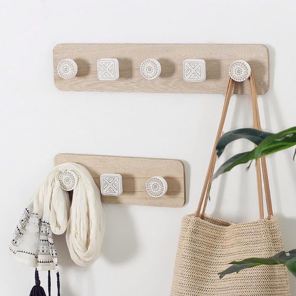 nordic wooden hooks clothes hanger creative wall organizer rack hat coat mounted home decorative storage & rails
nordic wooden hooks clothes hanger creative wall organizer rack hat coat mounted home decorative storage & rails