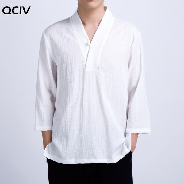 men's casual blouse mens summer v-neck shirts thin male solid color long sleeve linen pullover shirt, White;black
men's casual blouse mens summer v-neck shirts thin male solid color long sleeve linen pullover shirt, White;black