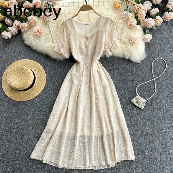 women design retro embroidery dress puff sleeve square collar a line chiffon dresses summer court wind streetwear midi dress 210715, Black;gray
women design retro embroidery dress puff sleeve square collar a line chiffon dresses summer court wind streetwear midi dress 210715, Black;gray