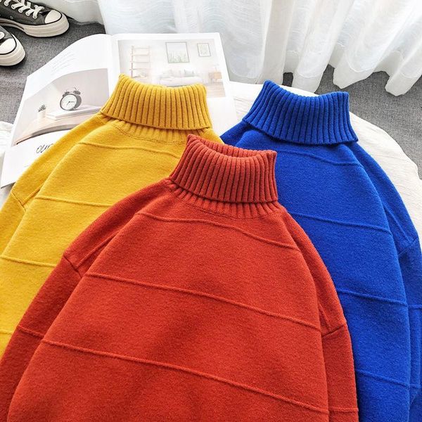 men's sweaters turtleneck knitted sweater men classic coat trendy loose casual long-sleeved pullover male clothes autumn winter, White;black
men's sweaters turtleneck knitted sweater men classic coat trendy loose casual long-sleeved pullover male clothes autumn winter, White;black