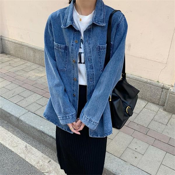 women's jackets 2021 autumn chic femme denim jeans vintage plus size ol cardigans women casual high waist coats, Black;brown
women's jackets 2021 autumn chic femme denim jeans vintage plus size ol cardigans women casual high waist coats, Black;brown