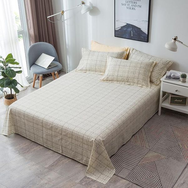 sheets & sets home textile retro beige yellow plaid flat sheet soft 100% cotton fabric bed twin full queen king bedclothes linens
sheets & sets home textile retro beige yellow plaid flat sheet soft 100% cotton fabric bed twin full queen king bedclothes linens
