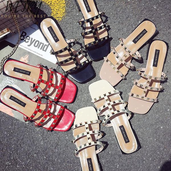 fashion women sandals flat jelly shoes bow v flip flops stud beach summer rivets slippers thong nude, Black
fashion women sandals flat jelly shoes bow v flip flops stud beach summer rivets slippers thong nude, Black