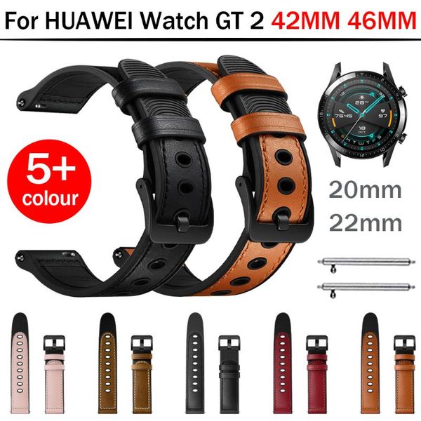 watch bands silicone+leather band for huawei gt2 42mm 46mm watchband replacement bracelet accessories 20mm 22mm belt, Black;brown
watch bands silicone+leather band for huawei gt2 42mm 46mm watchband replacement bracelet accessories 20mm 22mm belt, Black;brown