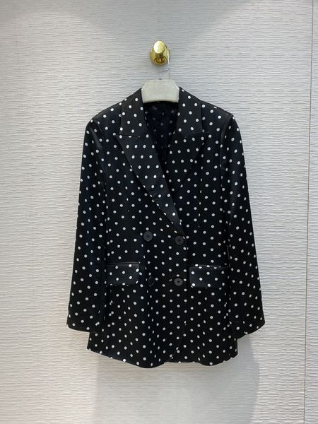 women's suits & blazers suits autumn women coat fashion high-end temperament elegant all-match polka dot long sleeve lace stitching jac, White;black
women's suits & blazers suits autumn women coat fashion high-end temperament elegant all-match polka dot long sleeve lace stitching jac, White;black
