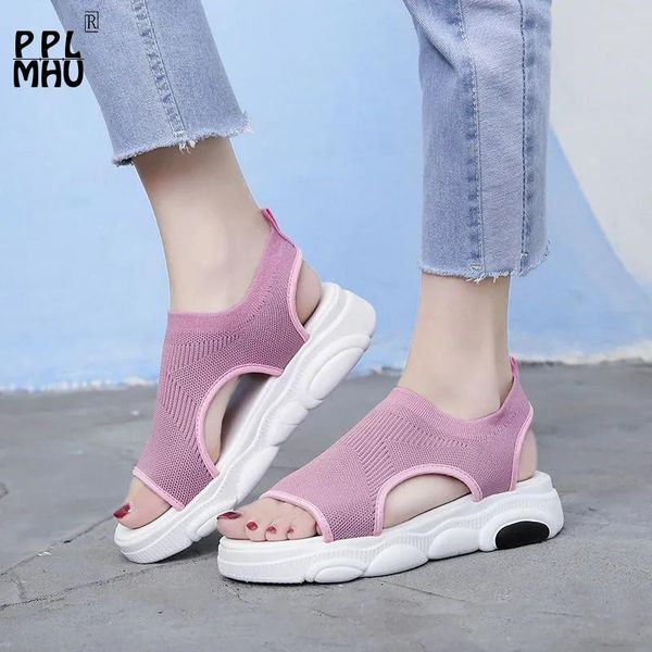 sandals solid slip-on stretch fabric platform elegant hollow breathable comfort non-slip beach shoes korean style casual, Black
sandals solid slip-on stretch fabric platform elegant hollow breathable comfort non-slip beach shoes korean style casual, Black