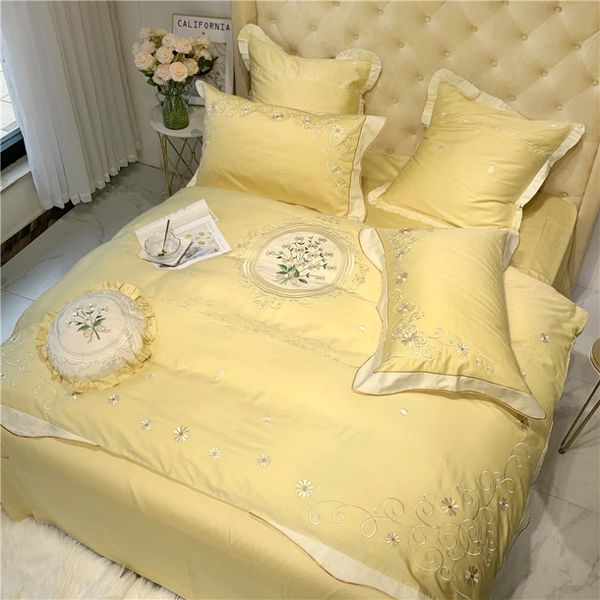 bedding sets egyptian cotton embroidery duvet cover set pink green yellow king size 4pcs soft silky bed sheet pillowcases
bedding sets egyptian cotton embroidery duvet cover set pink green yellow king size 4pcs soft silky bed sheet pillowcases