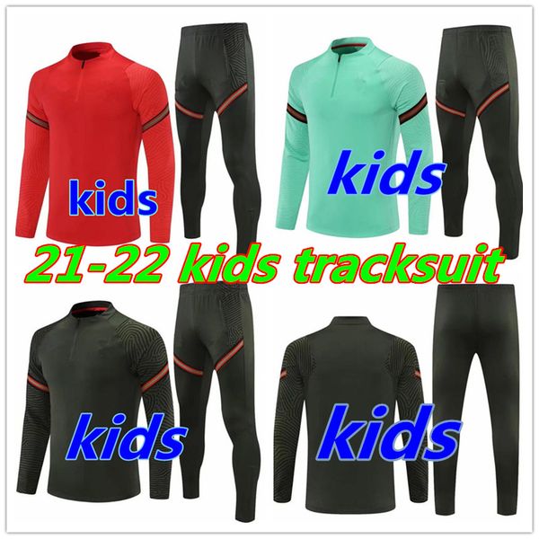 21 22 kids tracksuits soccer training 2021 child football suit jogging tracksuit chandal futbol survetement foot, Black
21 22 kids tracksuits soccer training 2021 child football suit jogging tracksuit chandal futbol survetement foot, Black