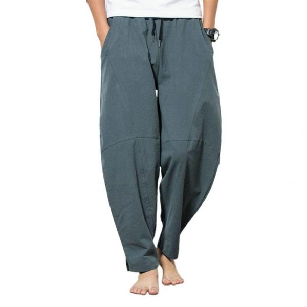 men's pants 50% dropmen solid color loose skin-friendly men straight-legs linen for home, Black
men's pants 50% dropmen solid color loose skin-friendly men straight-legs linen for home, Black