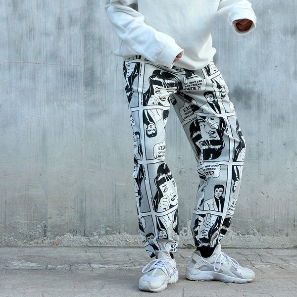 spring summer japanese graffiti anime fashion couples trousers streetwear men's hip hop pants us size s-xl, Black
spring summer japanese graffiti anime fashion couples trousers streetwear men's hip hop pants us size s-xl, Black