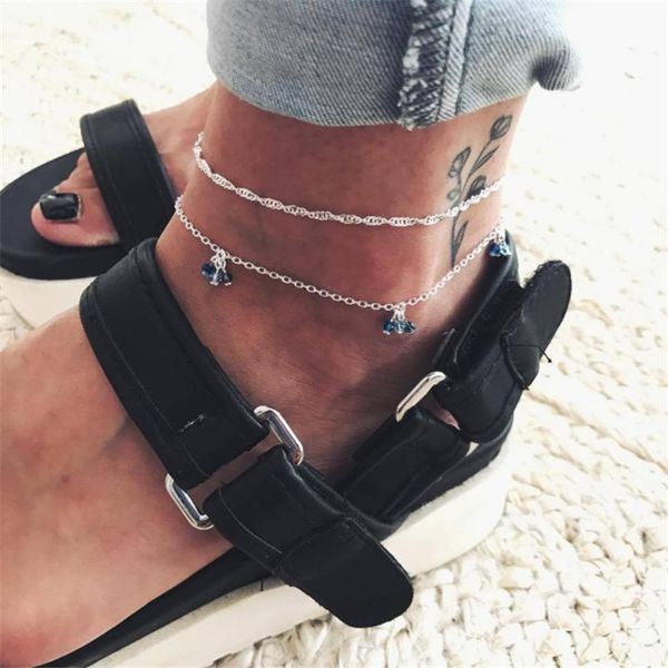 anklets crystal tassels boho anklet bracelets beach foot jewelry for women and girls, Red;blue
anklets crystal tassels boho anklet bracelets beach foot jewelry for women and girls, Red;blue