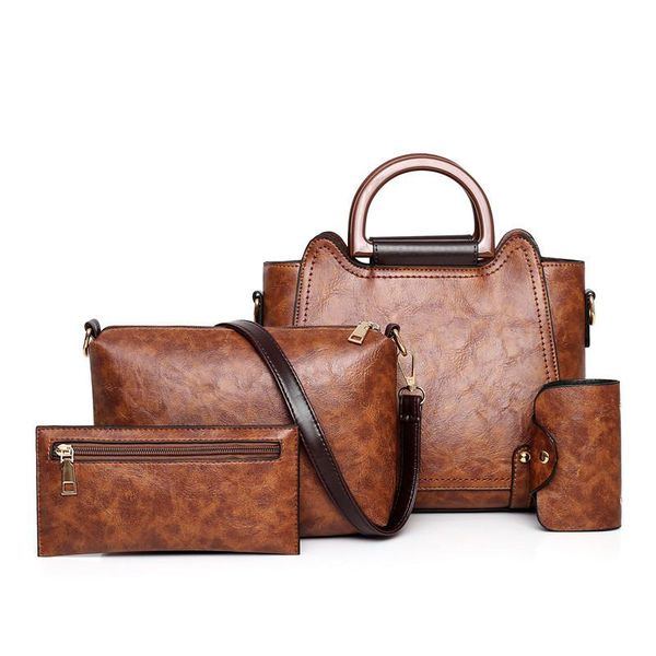 shoulder bags style women's handbag simple bag designer composite brand women handbags ladies hand 4 pcs/set
shoulder bags style women's handbag simple bag designer composite brand women handbags ladies hand 4 pcs/set