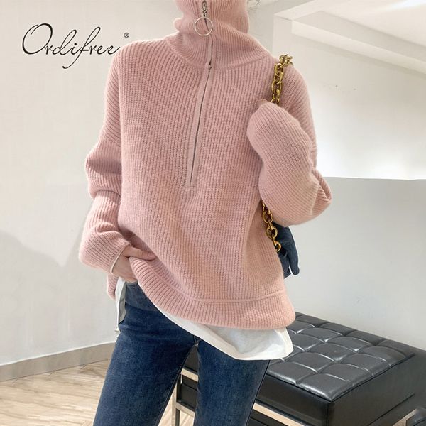 spring autumn streetwear women sweaters knitted pullovers warm thick chic 210415, White;black
spring autumn streetwear women sweaters knitted pullovers warm thick chic 210415, White;black