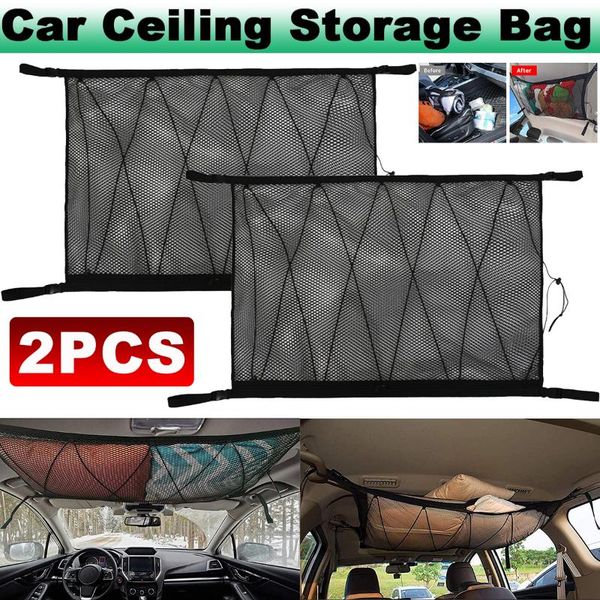 car organizer 2/1 pcs portable ceiling storage net pocket roof interior cargo bag trunk pouch sundries
car organizer 2/1 pcs portable ceiling storage net pocket roof interior cargo bag trunk pouch sundries