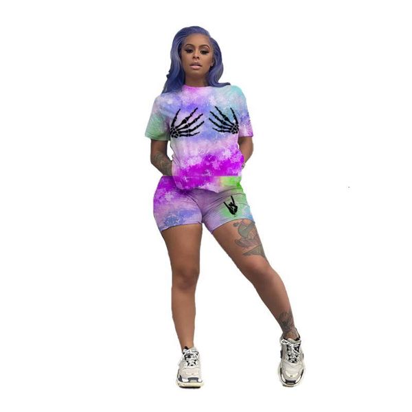 Women's Tracksuits o neck gradient color women set short sleeve 2 pieces tops and shorts suit lady casual sporty outfits D30P, Gray
Women's Tracksuits o neck gradient color women set short sleeve 2 pieces tops and shorts suit lady casual sporty outfits D30P, Gray