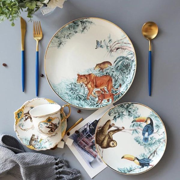 dishes & plates ceramic fantasy jungle round bone china animal dessert fruit snack plate home dinnerware decoration
dishes & plates ceramic fantasy jungle round bone china animal dessert fruit snack plate home dinnerware decoration