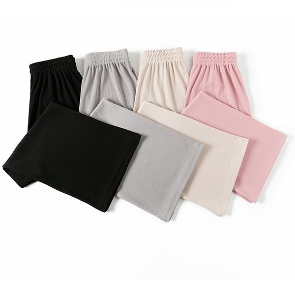 women's pants & capris casual women high waisted wide leg black fashion straight long trousers woman summer loose thin knit pantal, Black;white
women's pants & capris casual women high waisted wide leg black fashion straight long trousers woman summer loose thin knit pantal, Black;white